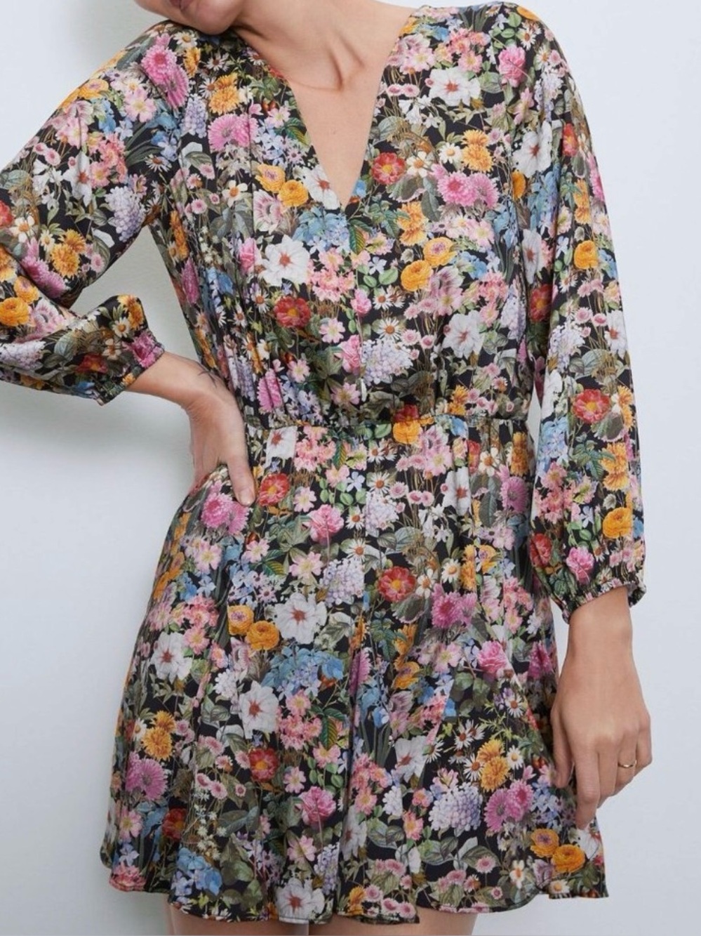 Zara floral dress